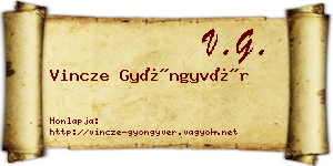 Vincze Gyöngyvér névjegykártya